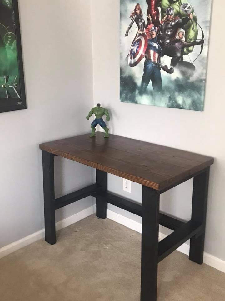 Unfinished sales student desk